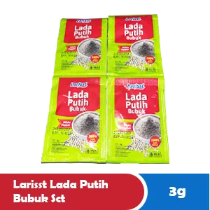 Larisst Lada Putih Serbuk Sachet 3g