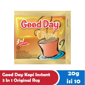 GOOD DAY KOPI INSTANT 3 IN 1 ORIGINAL RCG 10x20g