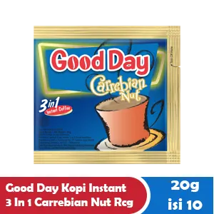 Good Day Kopi Segera 3 dalam 1 Carrebian Nut Sachet 10x20g