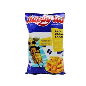 HAPPYTOS SNACK TORTILLA CHIPS JAGUNG BAKAR PCK 140g