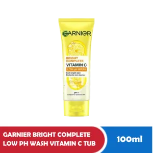 GARNIER BRIGHT COMPLETE LOW PH WASH VITAMIN C TUB 100ml
