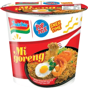 POP MIE MI INSTAN SNEK TIME INDOMIE GORENG CUP 43g
