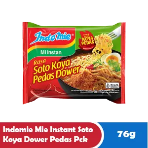 INDOMIE MIE INSTANT SOTO KOYA DOWER PEDAS PCK 76g