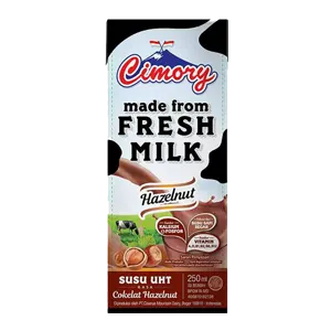 Cimory Susu Segar UHT Hazelnut Tetra Pak 250mL