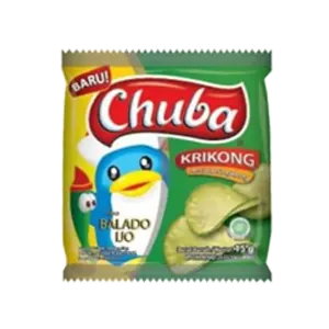 CHUBA Keripik Krikong Balado Ijo Pek 12g