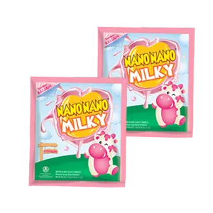 NANO NANO CANDY MILKY STRAWBERRY PCK 12g