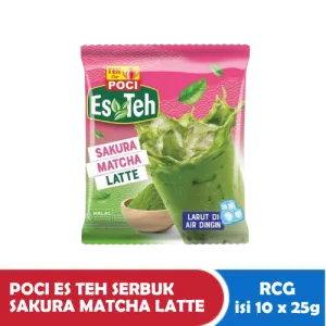 POCI ES TEH SERBUK SAKURA MATCHA L RCG 10x25g