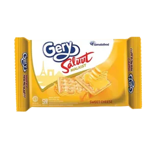 GERY Keropok Malkist Saluut Keju Paket 110/100g