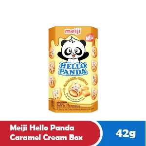 MEIJI Biskut Hello Panda Krim Karamel Kotak 42g