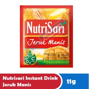Nutrisari Minuman Segera Jeruk Extra Manis Sasyet 11g