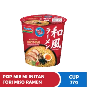 POP MIE MI INSTAN TORI MISO RAMEN CUP 77g