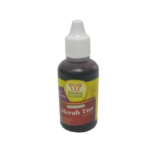 Koepoe-Koepoe Pewarna Makanan Merah Tua Botol 30mL