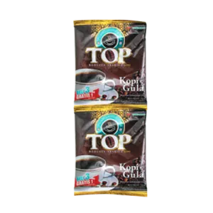 Top Coffee Kopi Gula 2 dalam 1 Sachet 12x25g