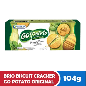 BRIO BISCUIT CRACKER GO POTATO ORIGINAL BOX 104g