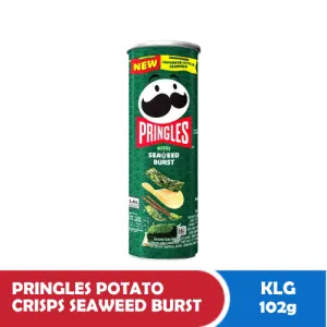 PRINGLES POTATO CRISPS SEAWEED BURST KLG 102g