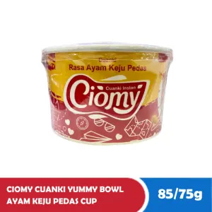 CIOMY CUANKI YUMMY BOWL AYAM KEJU PEDAS CUP 85/75g