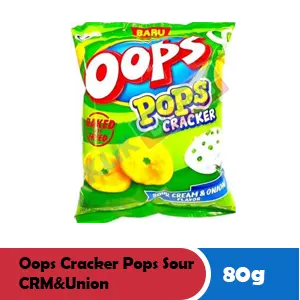 Oops Cracker Pops Krim Masam & Bawang Peket 80g