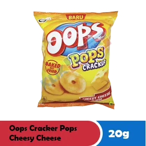 OOPS CRACKER POPS CHEESY CHEESE PCK 20g