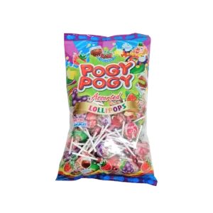 POGY-POGY CANDY LOLLYPOPS 50'S ASSORTED PCK 450g