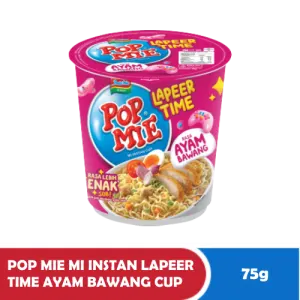 POP MIE MI INSTAN LAPEER TIME AYAM BAWANG CUP 75g