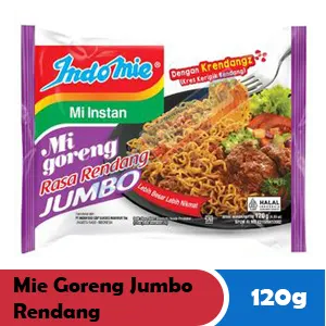 INDOMIE MIE GORENG JUMBO RENDANG PCK 120g
