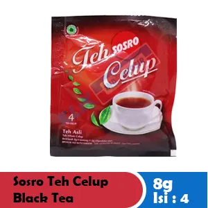 Sosro Teh Celup (4'S) Teh Hitam Sachet 10x8g