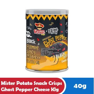 Mister Potato Snek Kerepek Ghost Pepper Keju Tin 40g