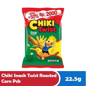 CHIKI Snek Twist Jagung Bakar Paket 22.5g