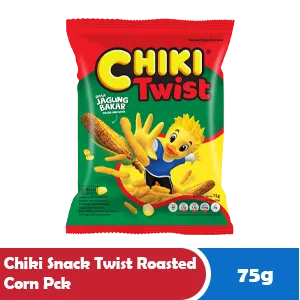 CHIKI Snek Twist Jagung Bakar Paket 75g