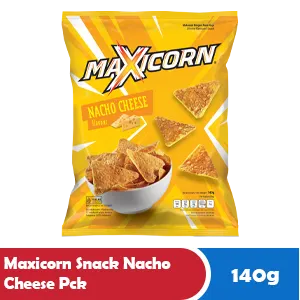 MAXICORN Snek Nacho Cheese Paket 140g
