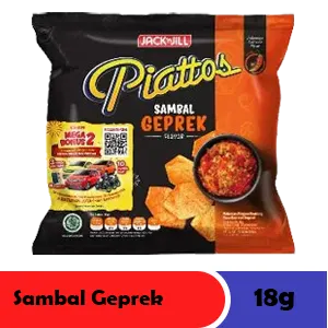 PIATTOS Snek Kentang Sambal Geprek Paket 15/13g