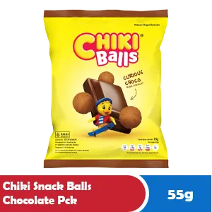 CHIKI SNACK BALLS CHOCOLATE PCK 55/50g