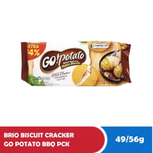 BRIO BISCUIT CRACKER GO POTATO BBQ PCK 49/56g