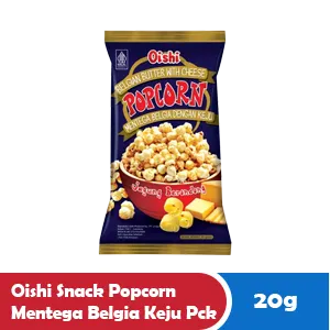 OISHI SNACK POPCORN MENTEGA BELGIA KEJU PCK 20g