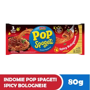 INDOMIE POP SPAGETI SPICY BOLOGNESE PCK 84g