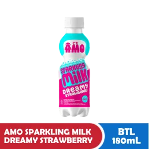 AMO SPARKLING MILK DREAMY STRAWBERRY BTL 200mL