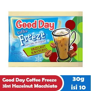 GOOD DAY COFFEE FREEZE 3IN1 HAZELNUT MACCHIATO RCG 10x30g