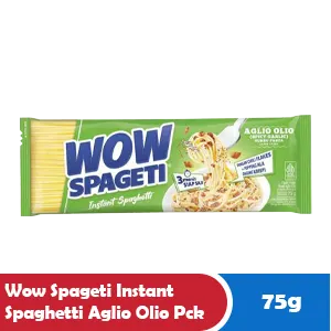 WOW SPAGETI INSTANT SPAGHETTI AGLIO OLIO PCK 75g