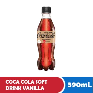 Coca Cola Minuman Ringan Vanilla Botol 390ml