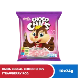 Simba Cereal Choco Chips Strawberi Renceng 10x24g