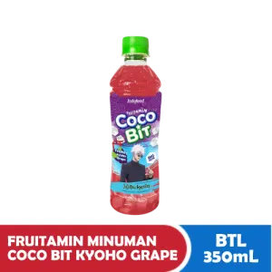 Fruitamin Minuman Coco Bit Kyoho Grape Botol 350mL
