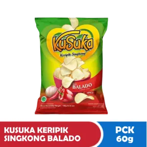 KUSUKA KERIPIK SINGKONG BALADO PCK 60g