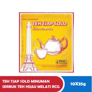 TEH TJAP SOLO MINUMAN SERBUK TEH HIJAU MELATI RCG 10x35g