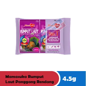 MAMASUKA RUMPUT LAUT PANGGANG (NORI) RENDANG PCK 2x4.5g