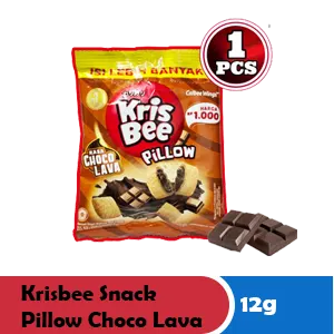 KRISBEE SNACK PILLOW CHOCO LAVA PCK 12g