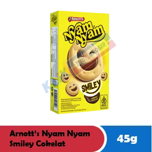 ARNOTT'S NYAM NYAM SMILEY COKELAT BOX 45g