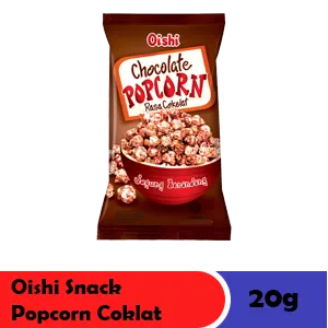 OISHI SNACK POPCORN COKLAT PCK 20g