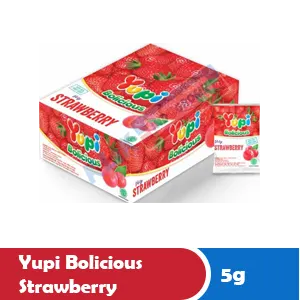 YUPI BOLICIOUS STRAWBERRY BOX 24x5g