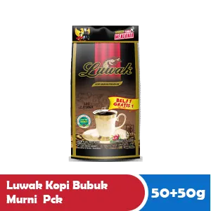 Luwak Kopi Serbuk Murni Pek 50+50g