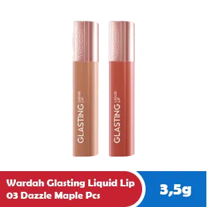 WARDAH GLASTING LIQUID LIP 03 DAZZLE MAPLE PCS 3.5g